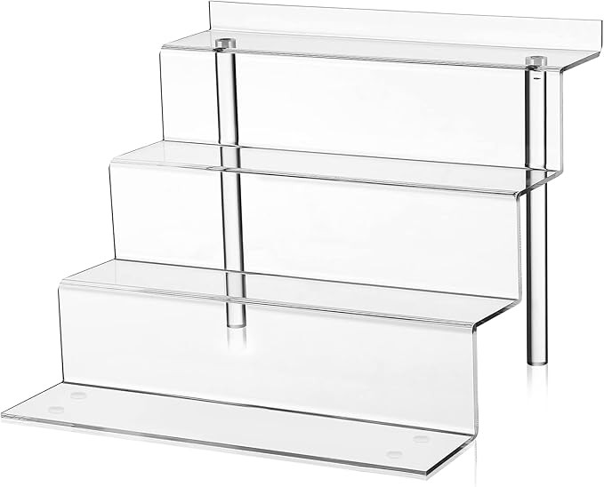 YIDITTHOPE 12 Inch Acrylic Shelf, 4 Tier Perfume Organizer and Cologne Organizer, Funko POP Shelv... | Amazon (US)