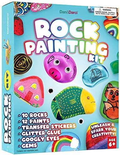 Rock Painting Kit for Kids - Arts and Crafts for Girls & Boys Ages 6-12 - Craft Kits Art Set - Su... | Amazon (US)