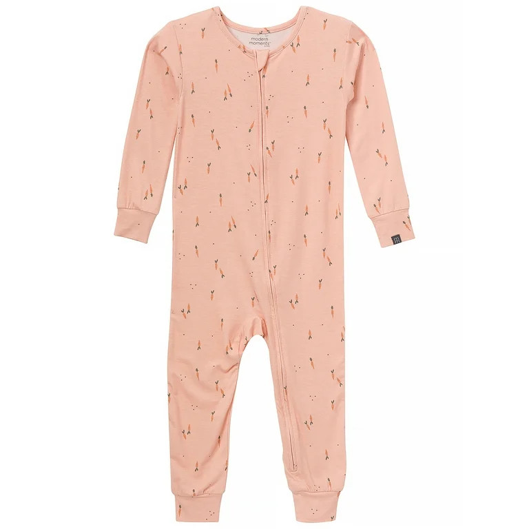 Modern Moments by Gerber Toddler Neutral Super Soft Easter One-Piece Pajama, Sizes 12 Months-5T | Walmart (US)