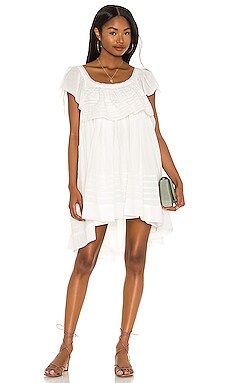 Free People Hailey Mini Dress in Ivory from Revolve.com | Revolve Clothing (Global)