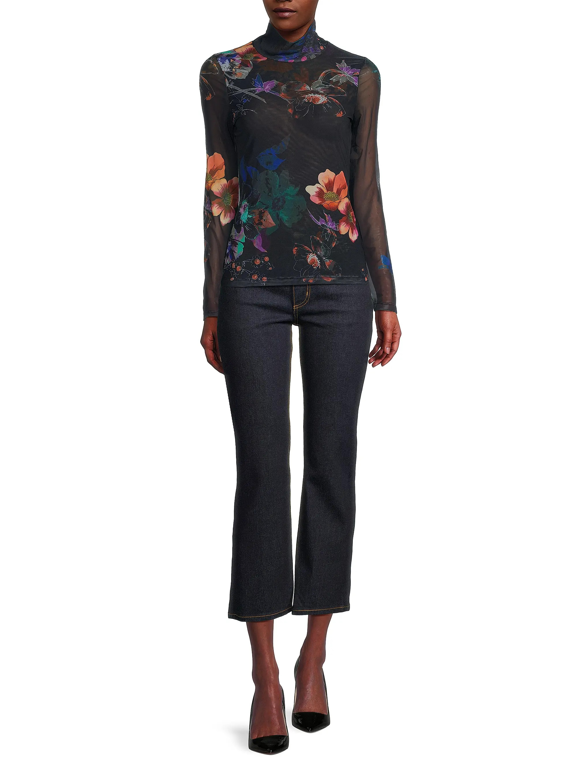 Rebecca Floral Long-Sleeve Top | Saks Fifth Avenue