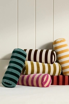 Christina Lundsteen Stripe Bolster Cushion Pillow | Anthropologie (US)