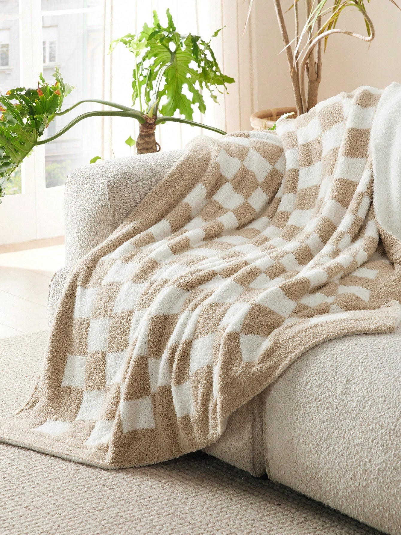 Bedsure Bedsure Super Soft Knit Throw Blanket - Warm Cozy Reversible Blanket, Fluffy Fuzzy Plush ... | SHEIN