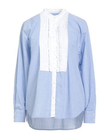 19.70 Nineteen Seventy Woman Shirt Light blue Size 10 Cotton, Linen | YOOX (US)