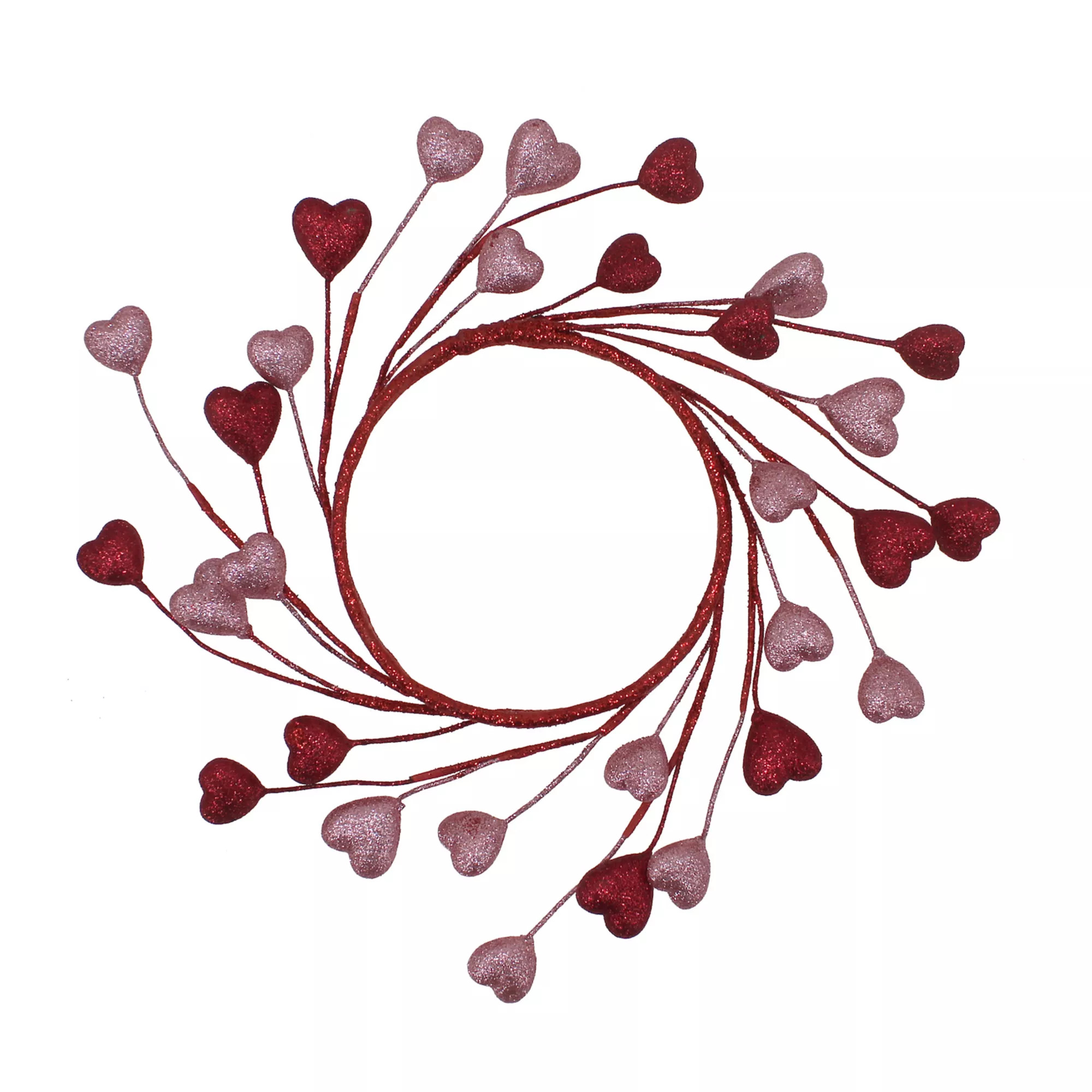 Celebrate Together™ Valentine's Day Mini Valentine Wreath with Glitter Hearts | Kohl's