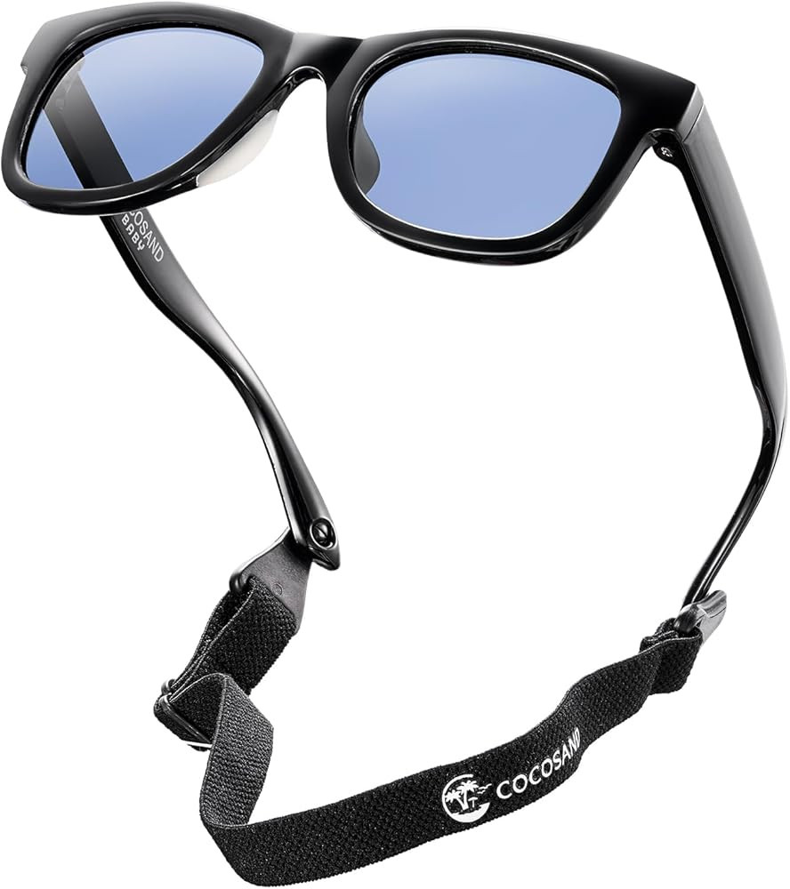 COCOSAND Flexible Baby Sunglasses with Strap Polarized UV Protection for Toddler Infant Newborn B... | Amazon (US)