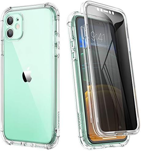 SURITCH Clear Case for iPhone 11, 【Privacy Screen Protector】【Edge to Edge】 Anti Spy Film ... | Amazon (US)