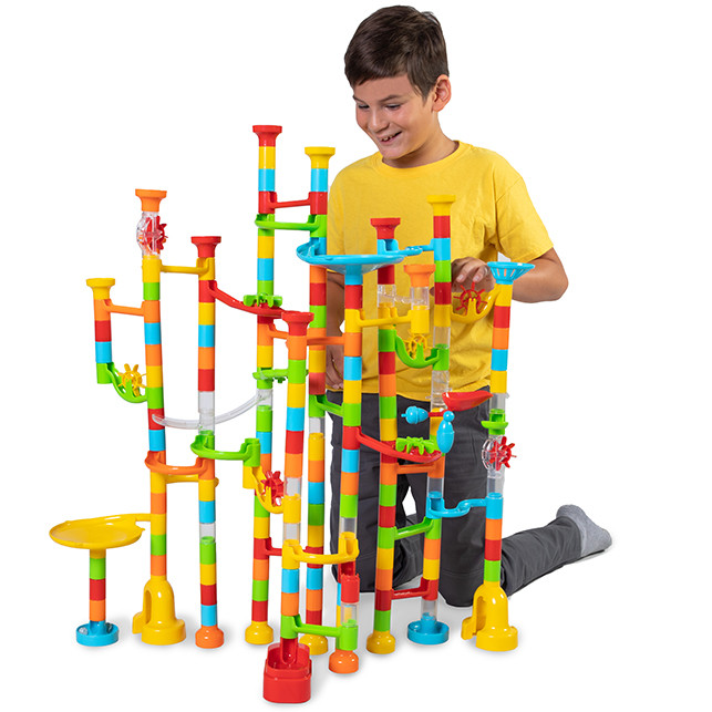 200 pc Mega Marble Run Marathon - Best for Ages 6 to 8 | Fat Brain Toys