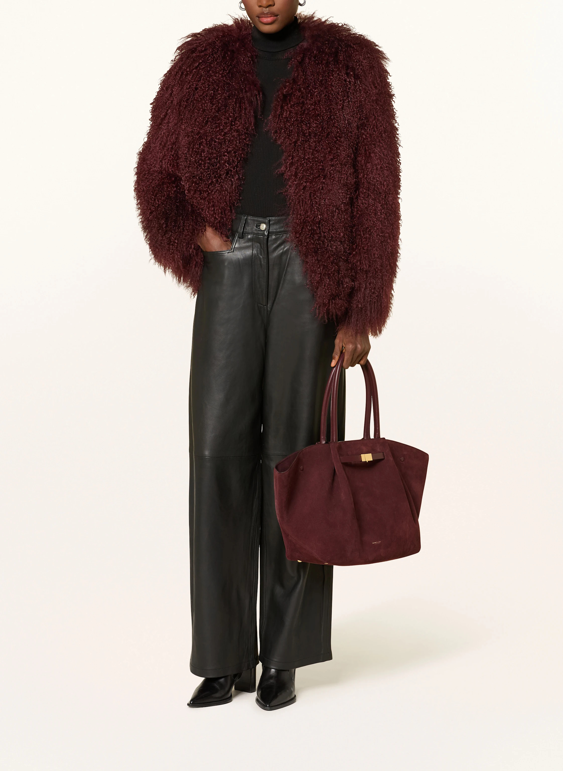 DEMELLIER Shopper NEW YORK LARGE in dunkelrot | Breuninger (DACH)