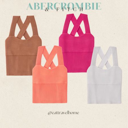 Abercrombie & Fitch 🧡🩷🤎🤍
Ottoman Cross-Back Tank

Skirts, long sleeve shirts, tote, sandals, beach outfits, nude, brown, beige, bodysuit, neutral colors, white, black, flats, getaway, travel outfits, wedding, barbie 

#LTKcurves #LTKSeasonal #LTKunder100