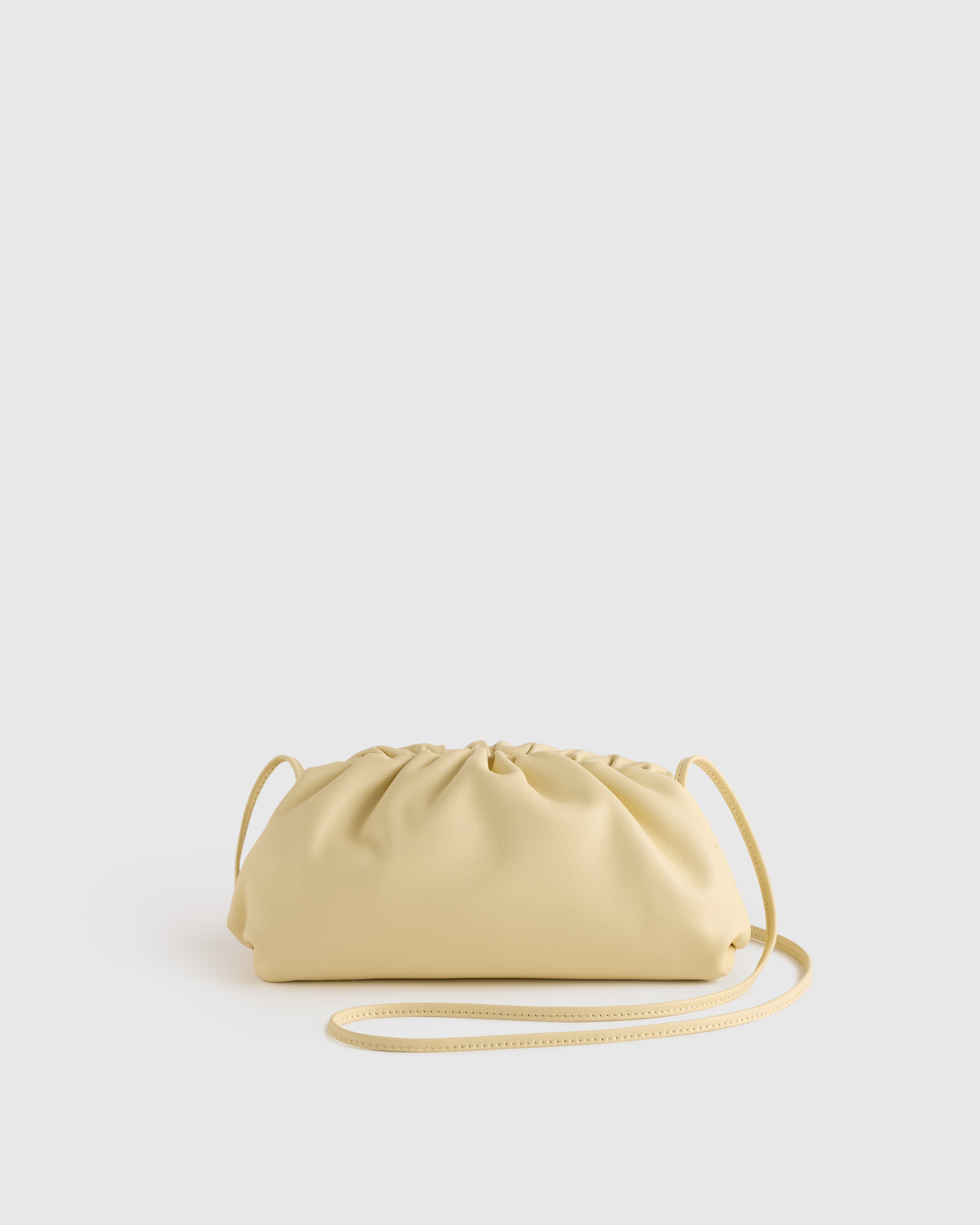 Quince | Women's Italian Leather Pouch Crossbody Clutch in Cream | Quince