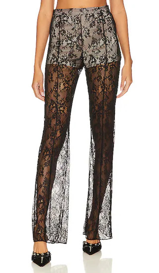 X Revolve Warner Lace Pant in Black | Revolve Clothing (Global)