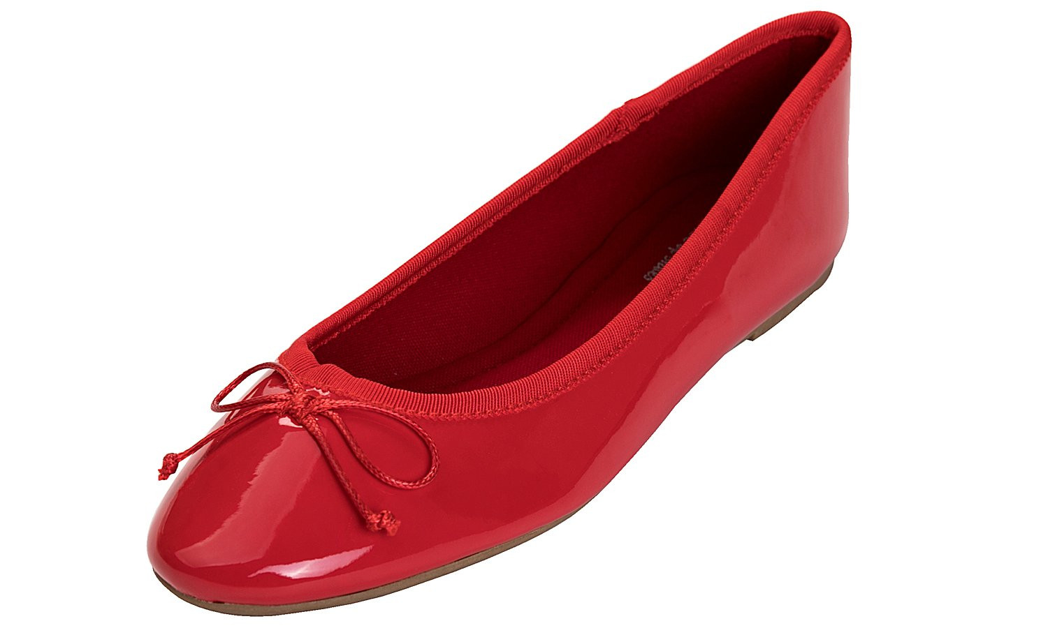 FEVERSOLE Women's Macaroon Colorful Memory Foam Cushion Insock Patent Ballet Flat | Amazon (US)