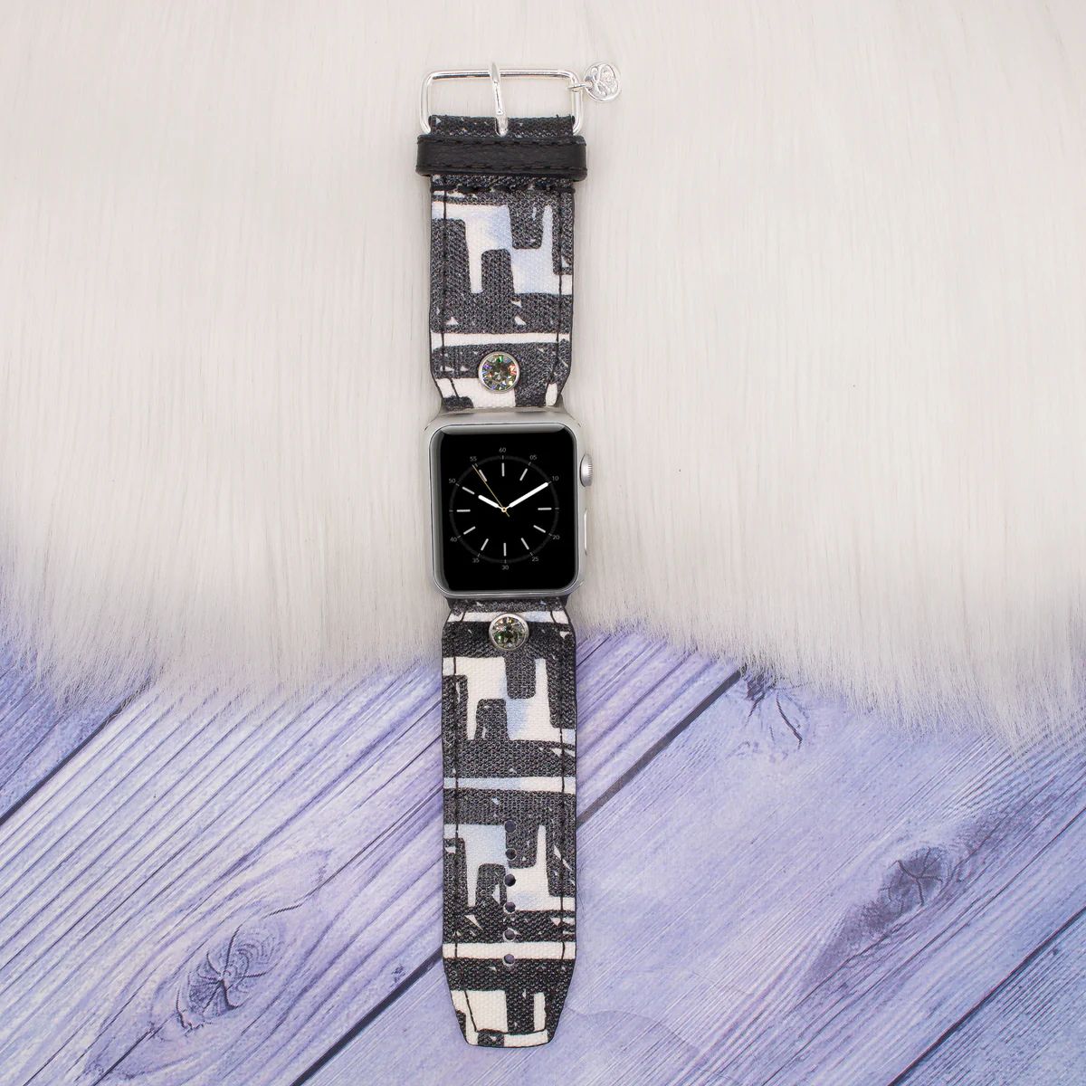 Upcycled Fendi Bubble with Black Watchband | Spark*l
