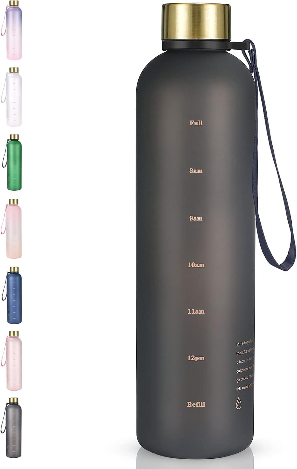 Sursip 32 oz Motivational Water Bottle with Time Marker，Reusable Water Bottle Perfect for the g... | Amazon (US)