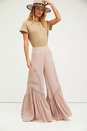 Lovin's Easy Lace Mix Pants | Free People (Global - UK&FR Excluded)