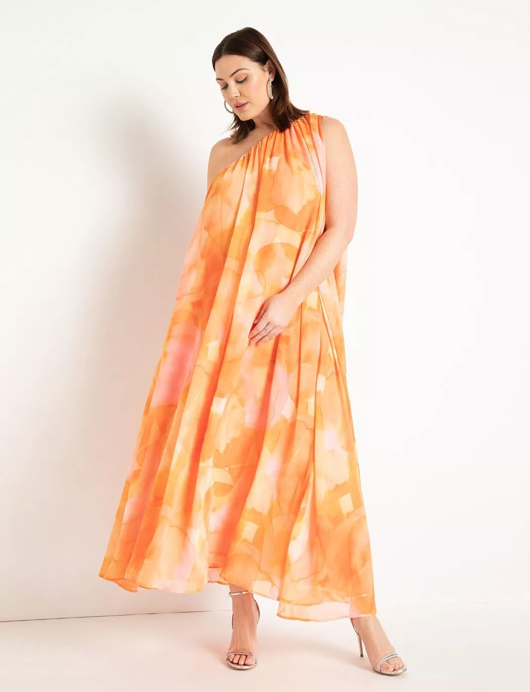 Sheer Trapeze Maxi Dress | Eloquii