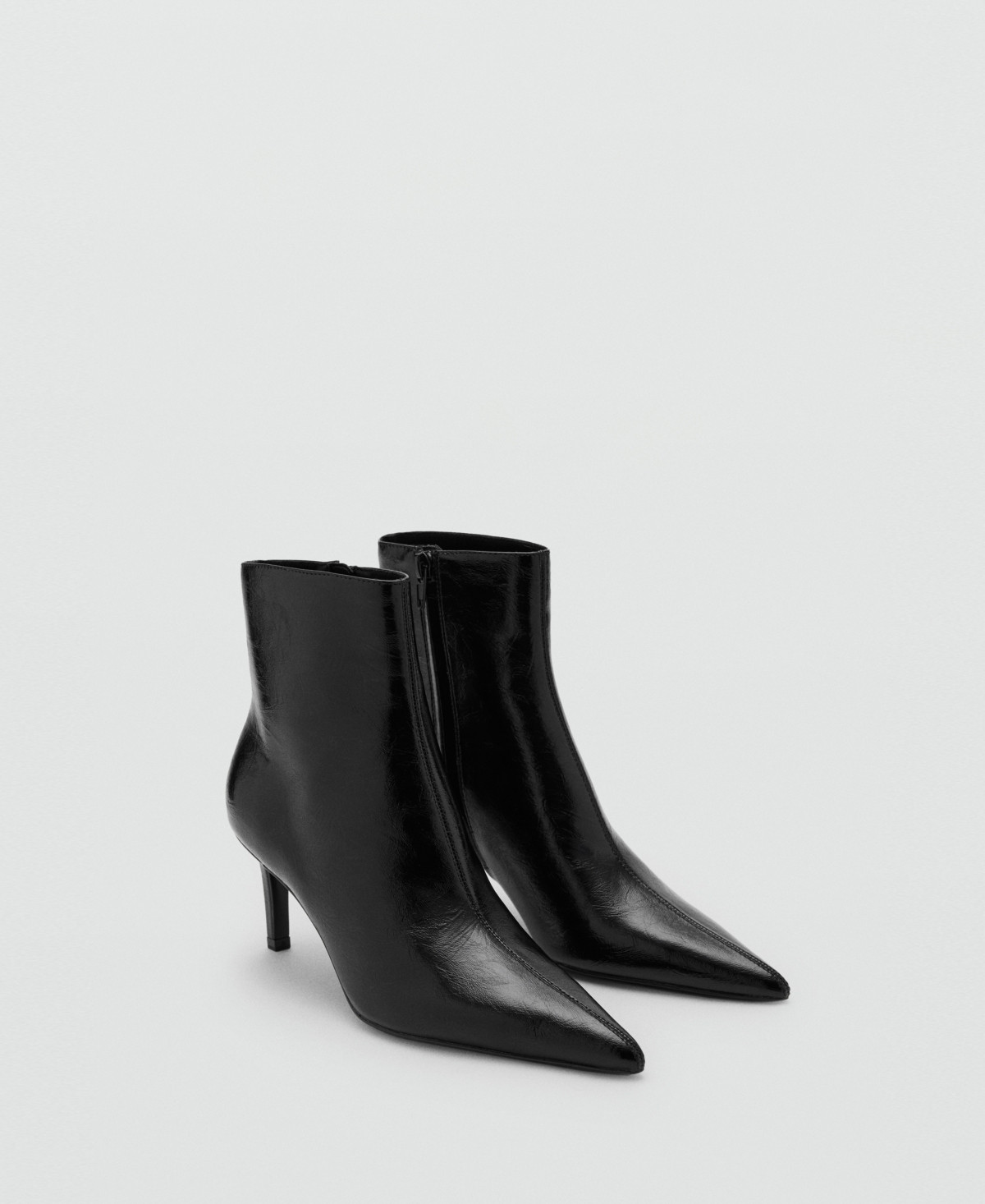 Mango Women's Pointed Heel Ankle Boot - Black | Macy's