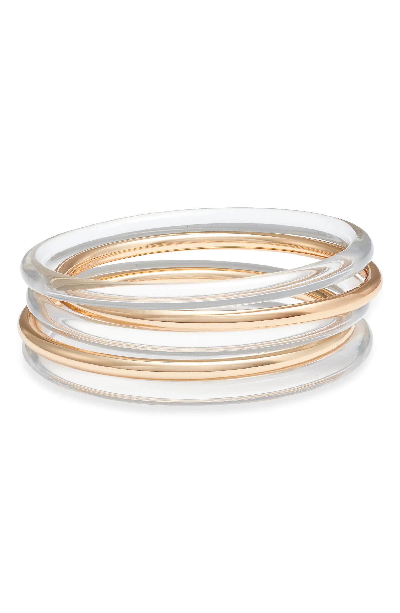 Open Edit Set of 5 Bangles | Nordstrom | Nordstrom