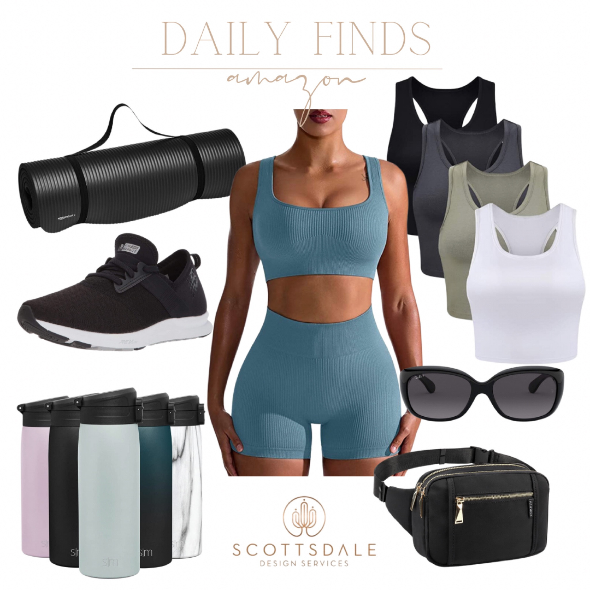 Amazon daily fitness finds🤍

Workout wear, fitness, thermos, yoga mat, crop tank, sports bra, sunglasses, running shoes, womens sneakers, workout outfit

#LTKFind #LTKfit