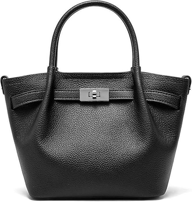 Genuine Leather Bucket Bags for Women: Small Tote Purses for Ladies Luxury Designer Crossbody Sat... | Amazon (US)