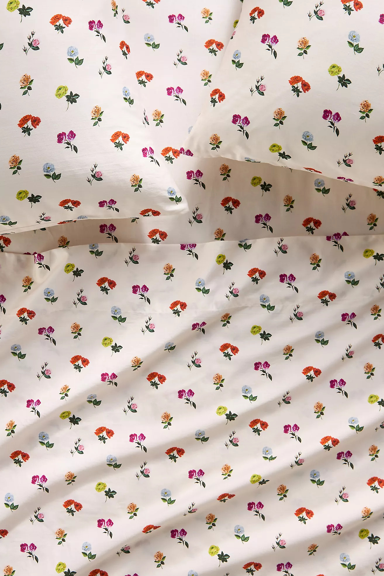 Maeve by Anthropologie Organic Cotton Sateen Printed Sheet Set | Anthropologie (US)