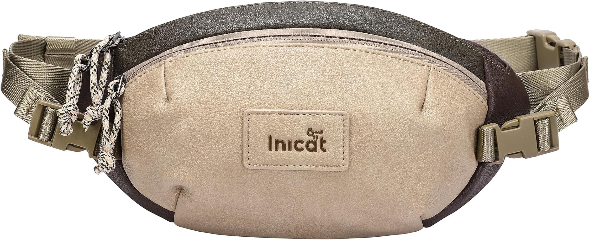 INICAT Crossbody Sling Bags for Women Small Belt Bag PU Leather Fanny Packs Waist Packs for Trave... | Amazon (US)