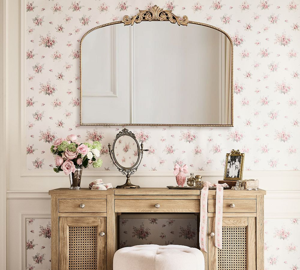 Fleur Mantel Arch Mirror | Pottery Barn (US)