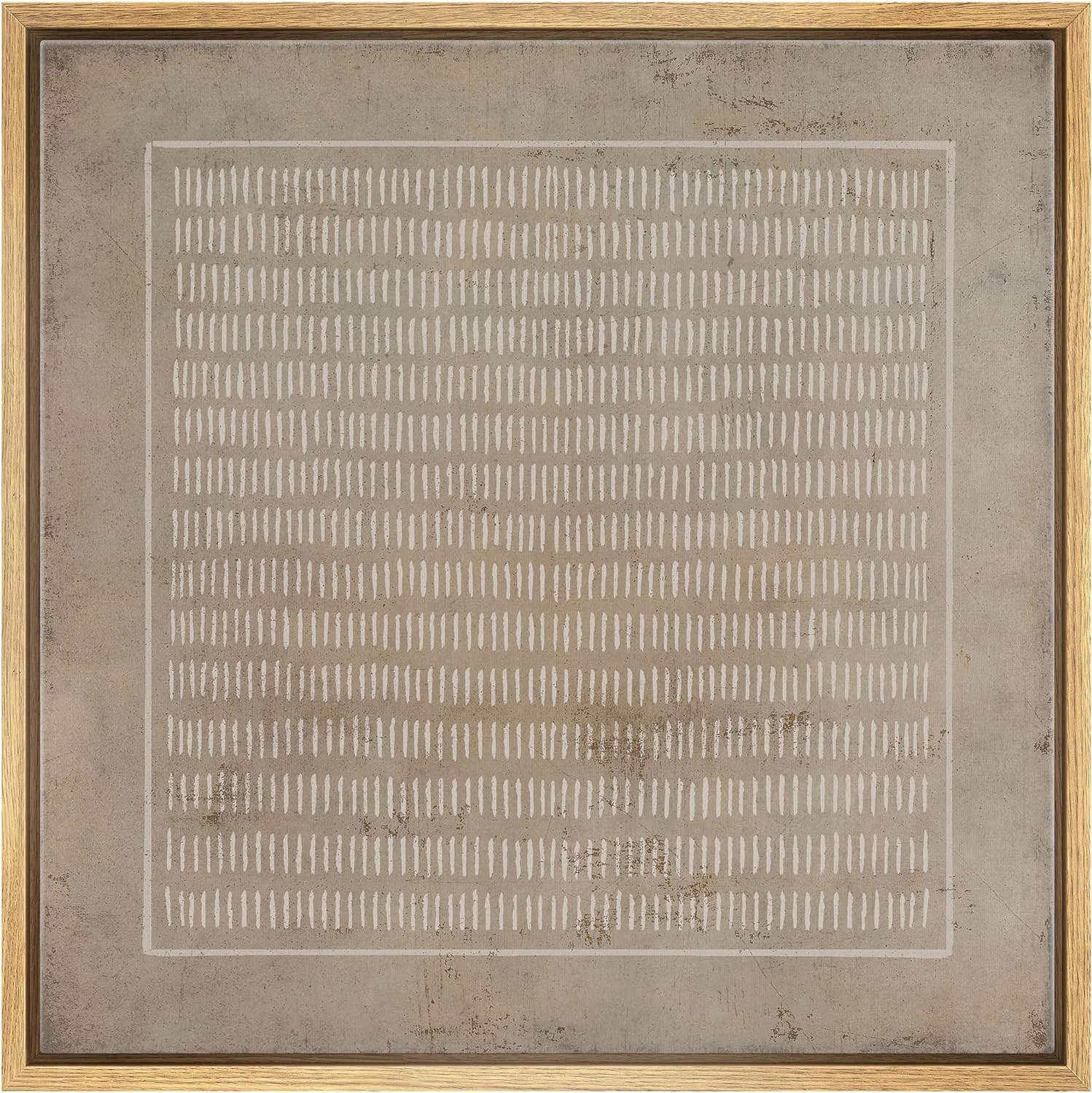 wall26 Grunge Pastel Geometric Line Collage - Floater Frame Print on Canvas | Wayfair | Wayfair North America