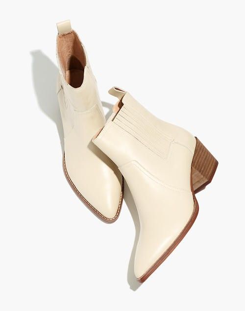 The Western Ankle Boot in Leather - Madewell | Madewell
