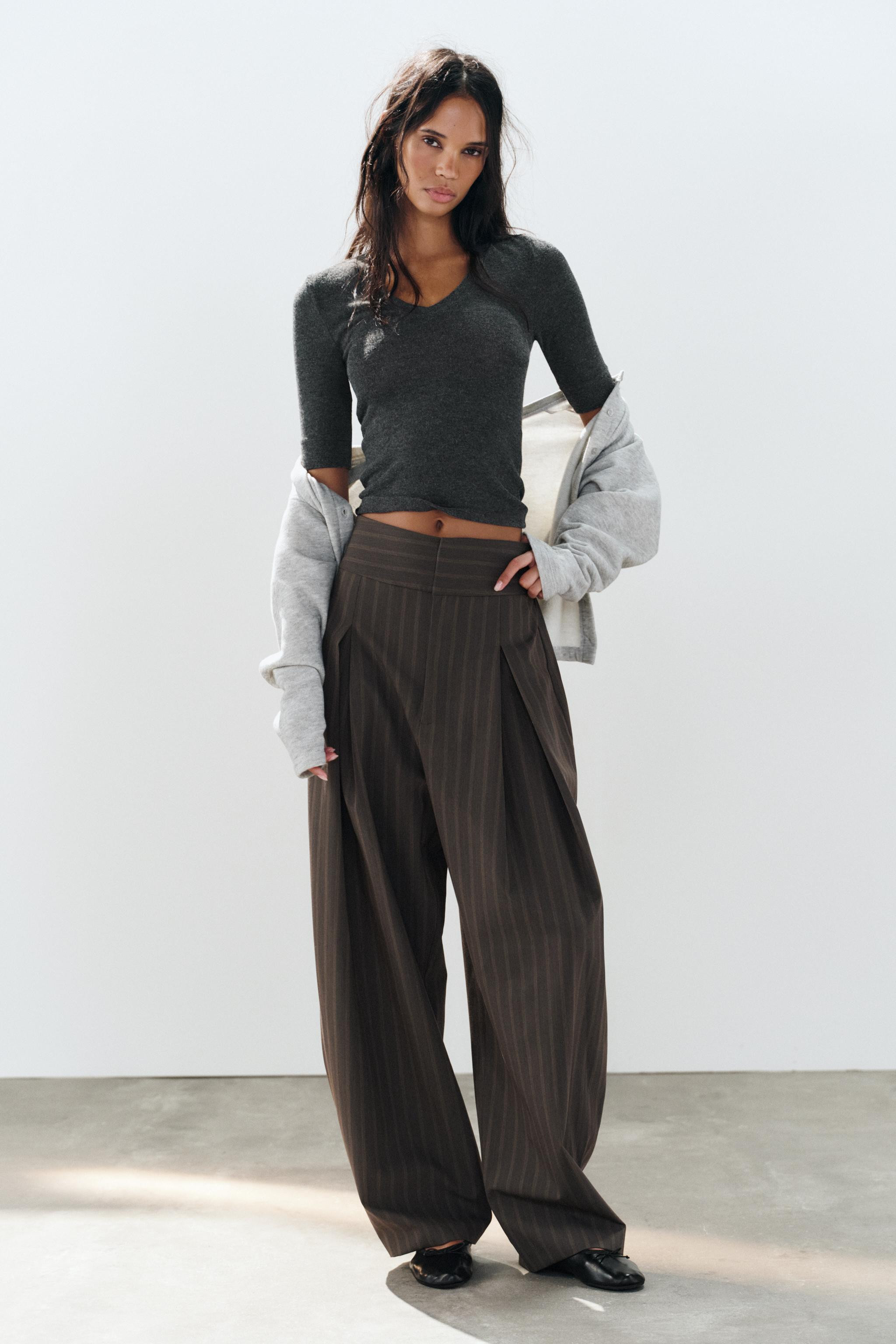 BALLOON PLEATED TROUSERS | Zara US