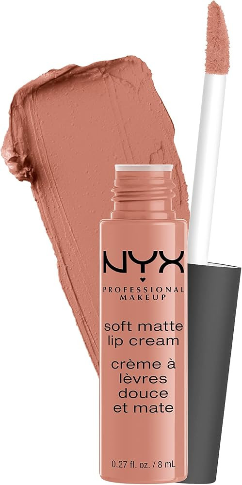 NYX PROFESSIONAL MAKEUP Soft Matte Lip Cream, Lightweight Liquid Lipstick - Stockholm (Mid-Tone B... | Amazon (US)