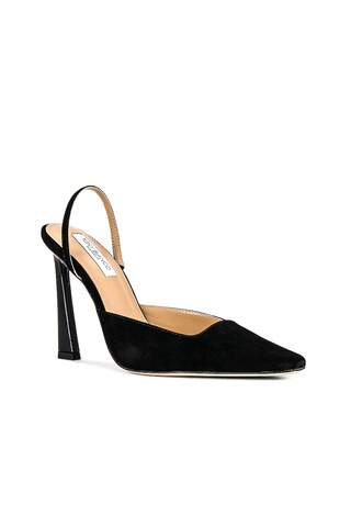 Tiamo Slingback Heel in Black Suede | Revolve Clothing (Global)