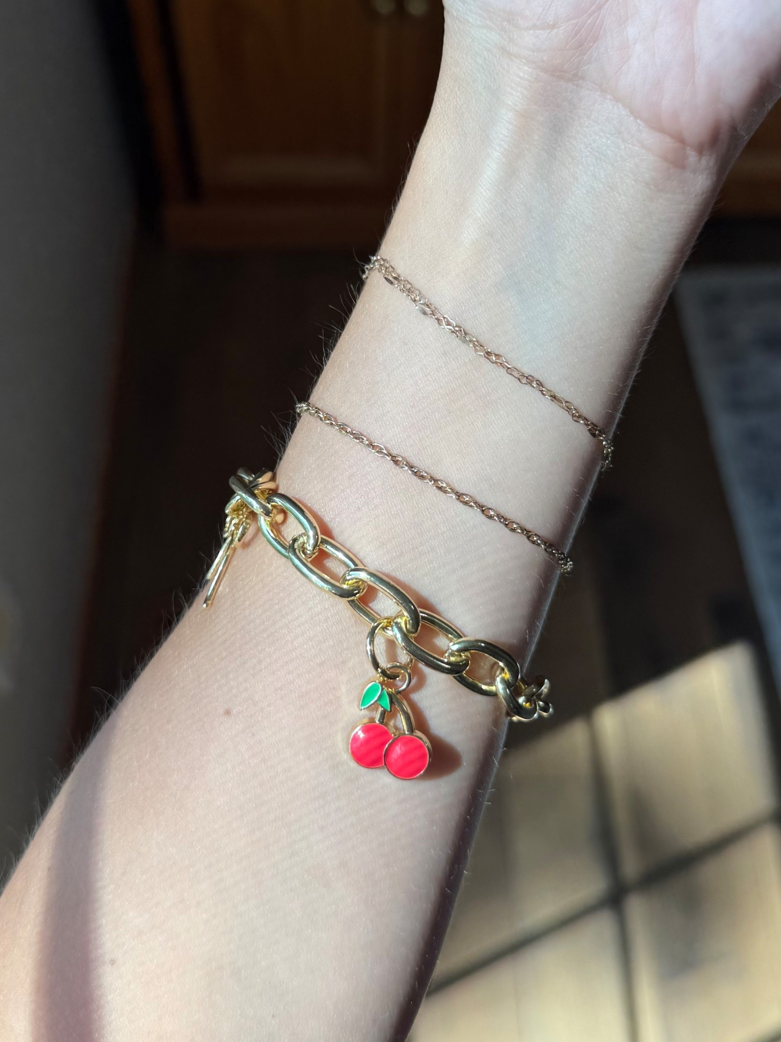 🍒 Sweet like summer! This cherry charm bracelet from Sugarfix by BaubleBar is the perfect playful pop for your stack. Affordable, fun, and a total conversation starter. Linked on my LTK!
#Sugarfix #BaubleBar #LTKjewelry #charmbracelet #affordablejewelry #LTKunder50 #summerstyle

#LTKStyleTip #LTKSeasonal