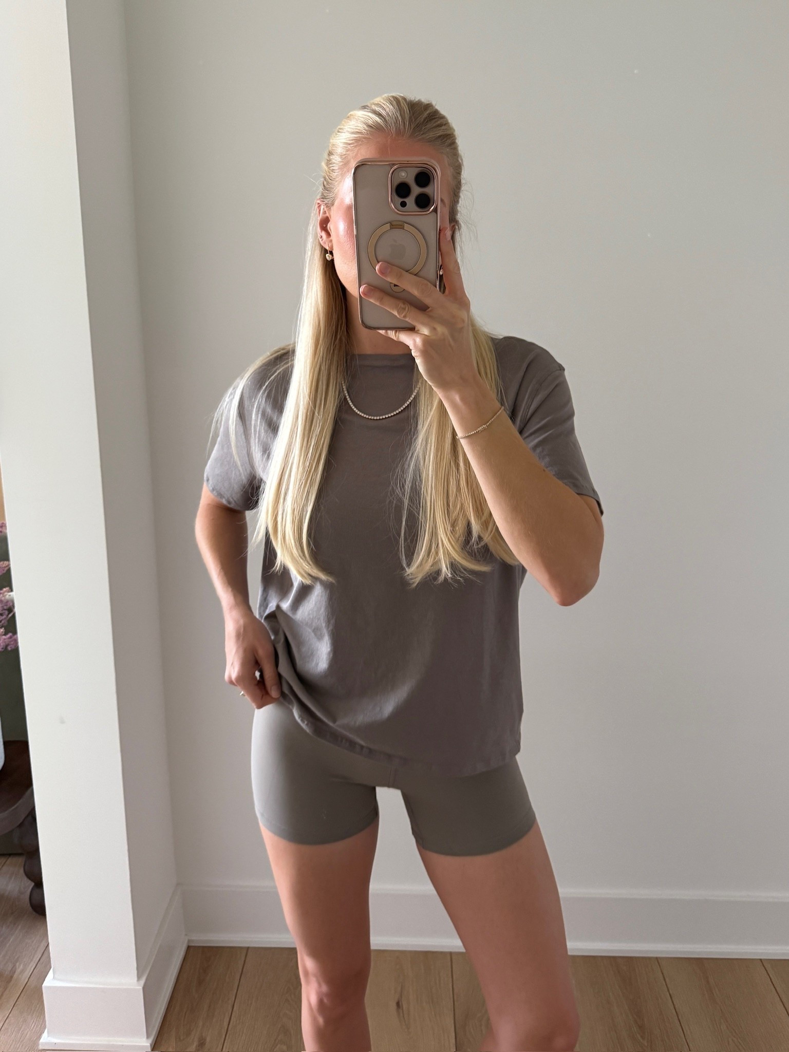 Size 4 tshirt and shorts (color: warm ash grey) #kathleenpost

Activewear outfit, Pilates outfit, athleisure outfit, active set, matching set, Lululemon new arrivals, Lululemon activewear

#LTKStyleTip #LTKActive