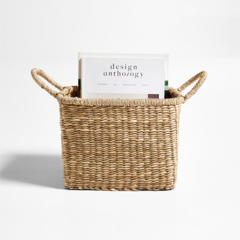 Vonne Small Square Decorative Basket + Reviews | Crate & Barrel | Crate & Barrel