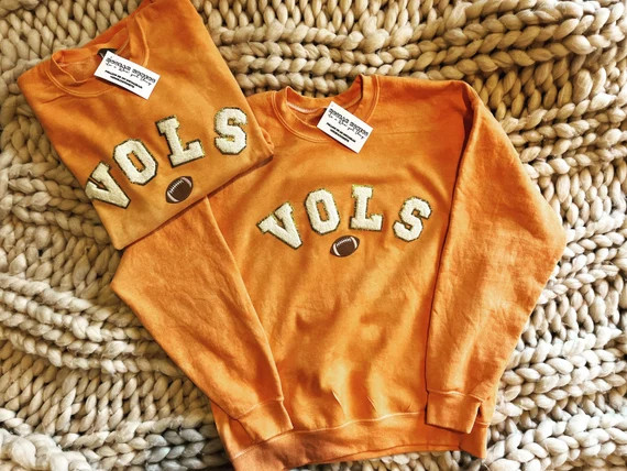 Vols Varsity Letter Crewneck - Etsy | Etsy (US)