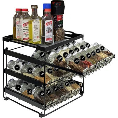 Upgraded Pull-Out Spice Rack Organizer | Wayfair North America