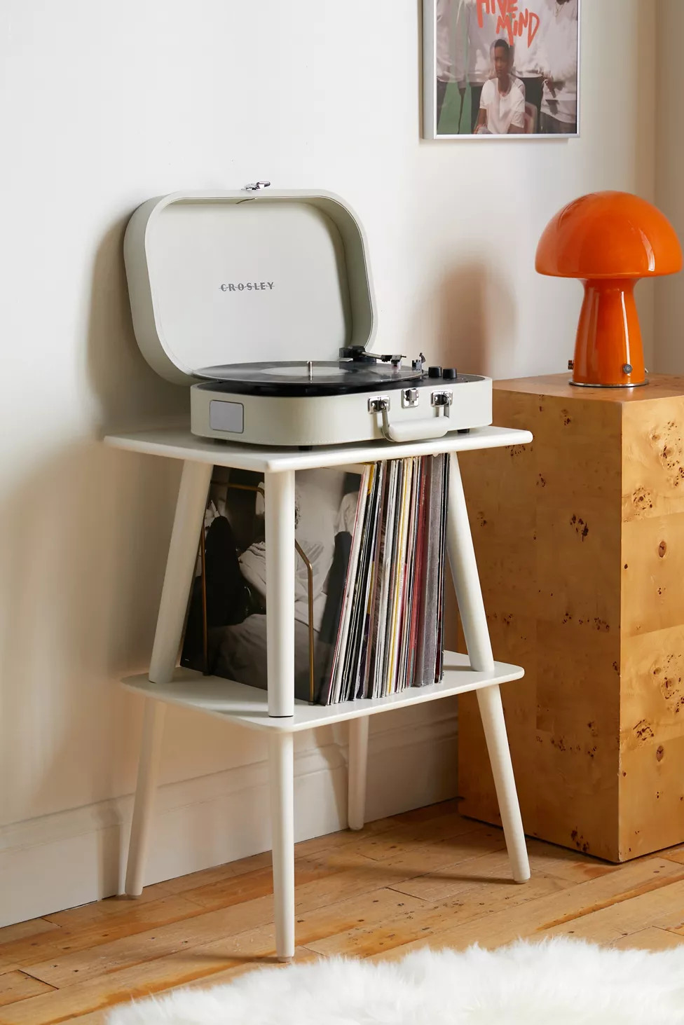 Manchester Record Player Storage Stand | Urban Outfitters (US and RoW)