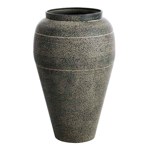 Black Metal Vase, 13" | At Home