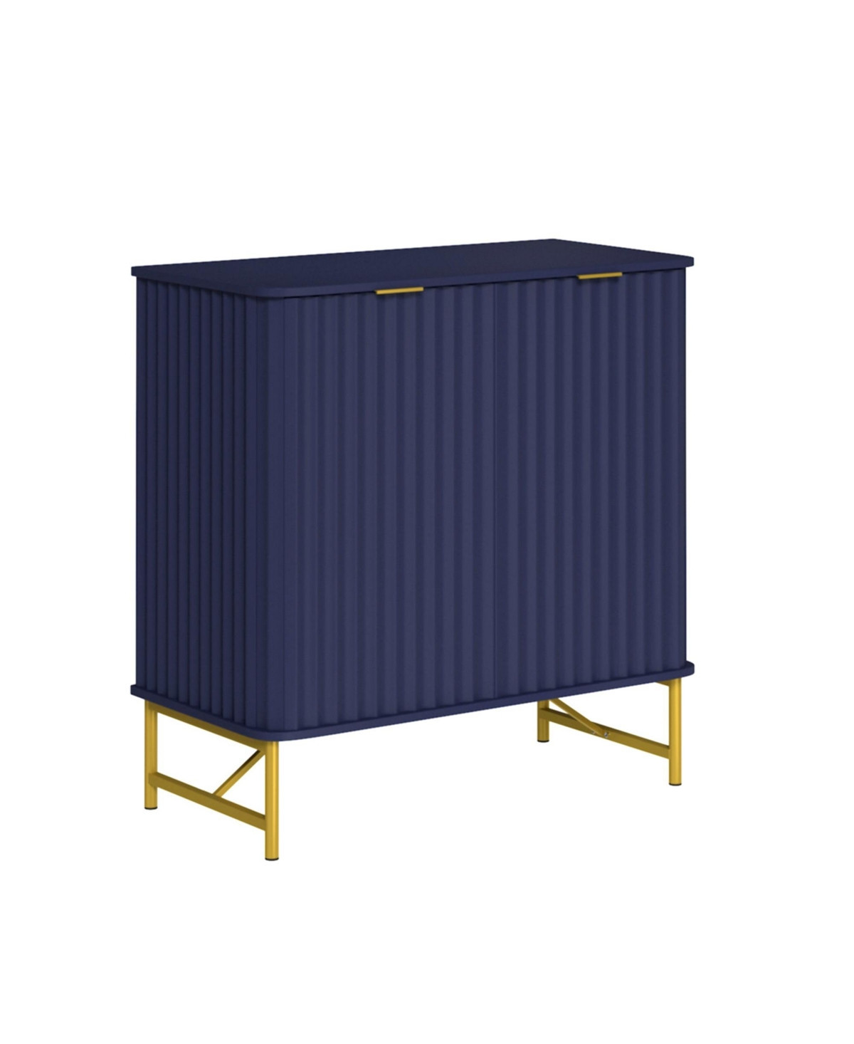 2-Door Accent Cabinet Storage Cabinet - Blue | Macy's