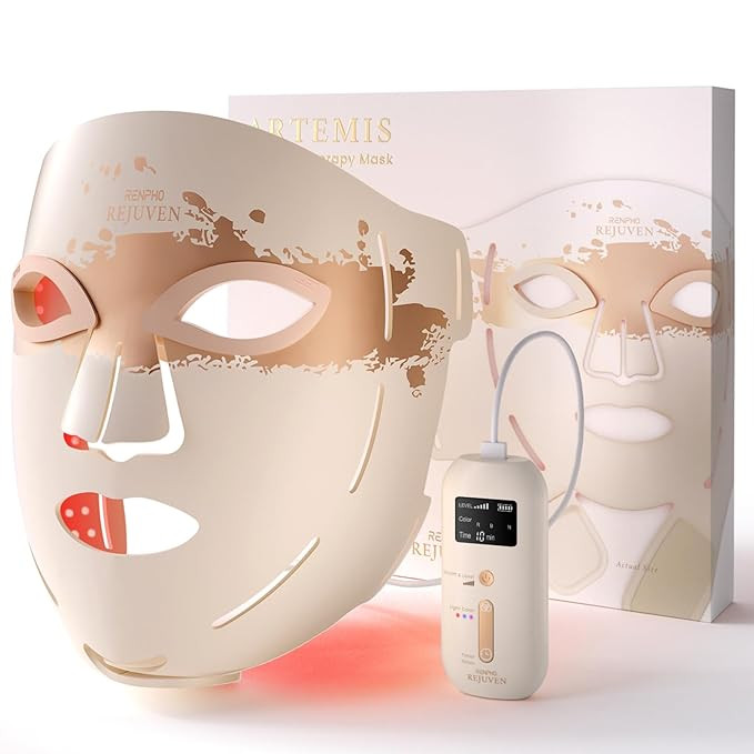 RENPHO 4D Red Light Therapy Mask for Face 2026, Birthday Gifts for Women Mom Wife, 324 LEDs Full ... | Amazon (US)