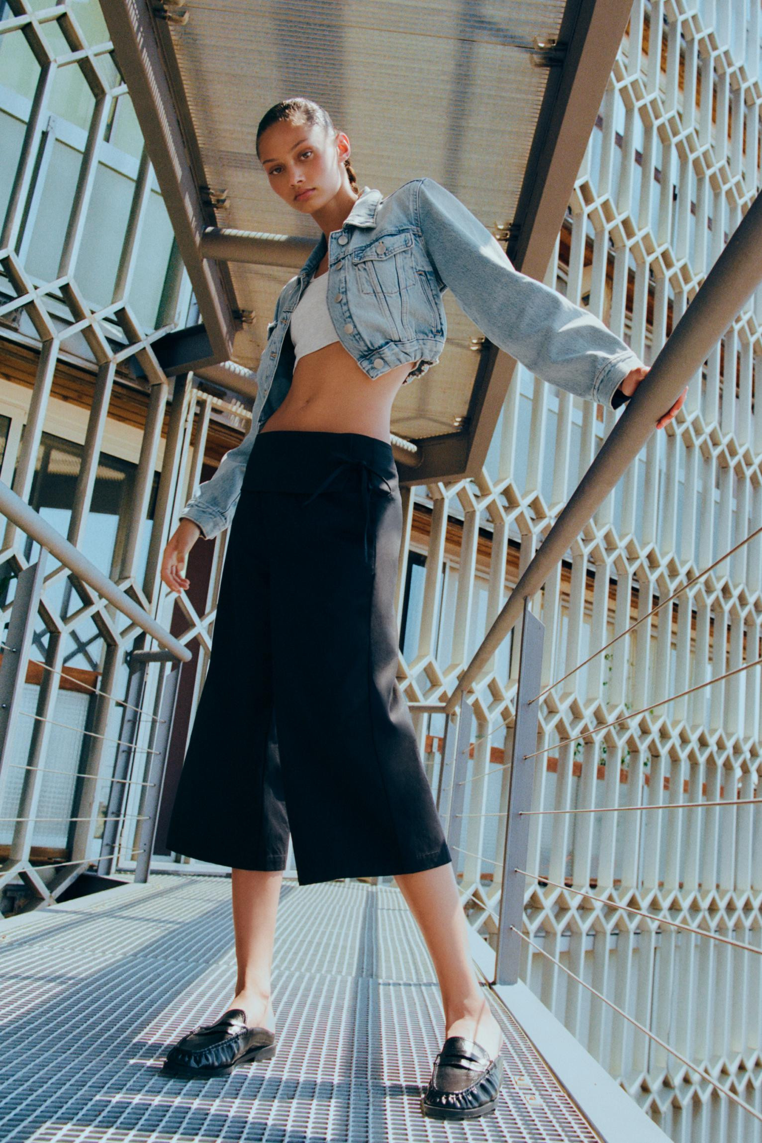 Culotte mit Taillenband und Schleife | Pull&Bear Deutschland | PULL and BEAR DE