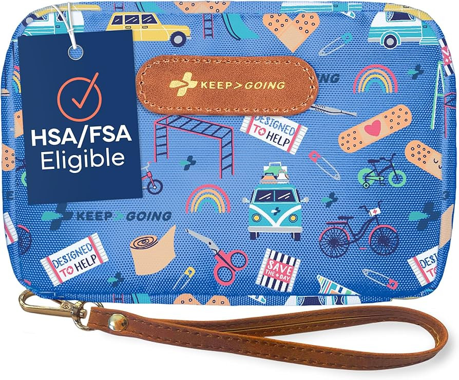 KeepGoing Travel First Aid Kit for Kids – 130 Pc. for Car, Home, Purse, Diaper Bag & Backpack w... | Amazon (US)