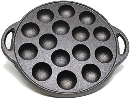 Kasian House Cast Iron Griddle for Making Poffertjes Pancake Balls, Takoyaki, and Thai Kanom Krok... | Amazon (US)