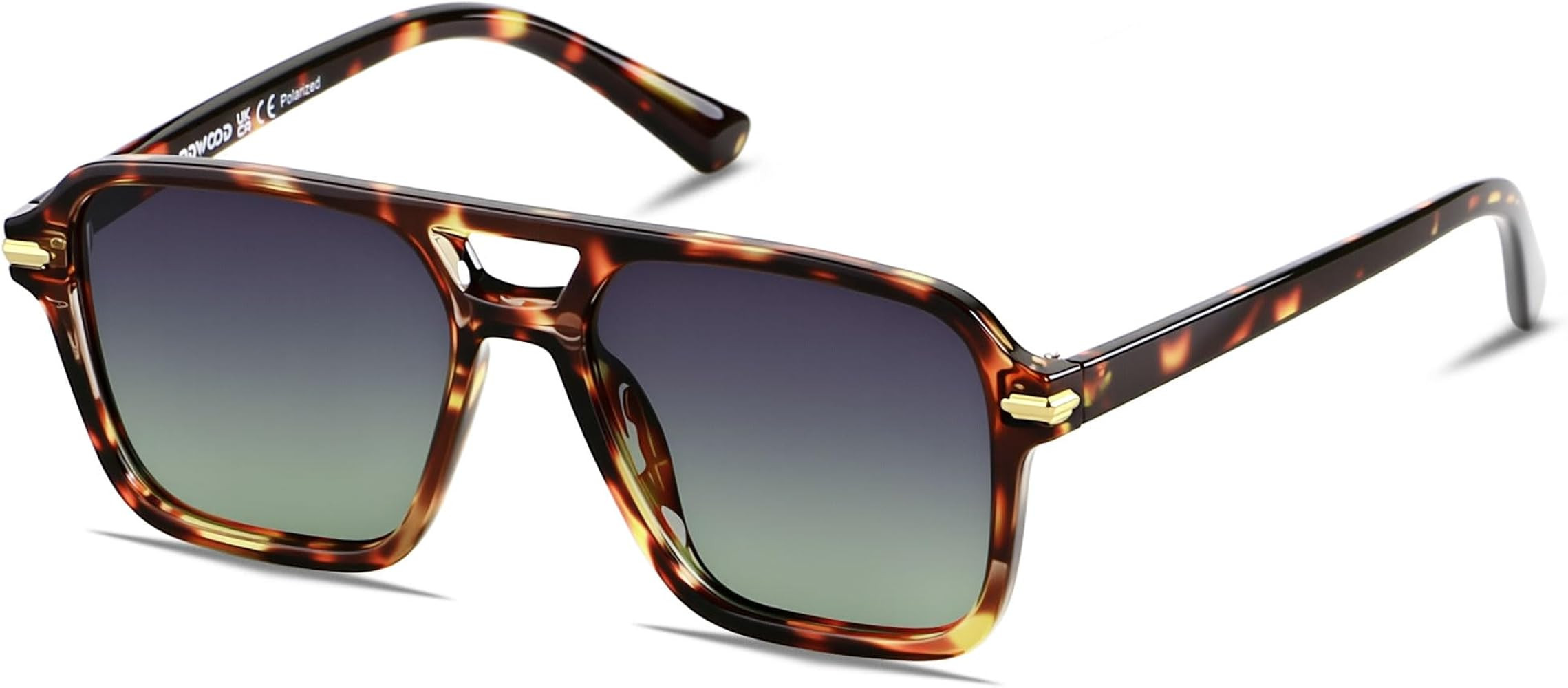 ANDWOOD Polarized Aviator Sunglasses for Women Men Retro 70s 80s 90s Aviators Trendy Square Pilot... | Amazon (US)