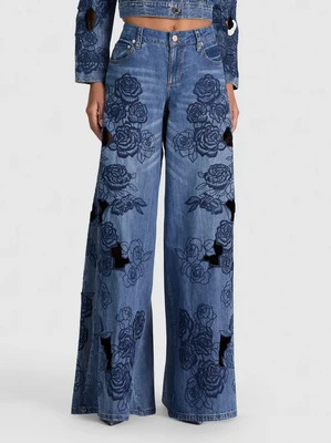 Sidney Laser-cut Jean - Brookyln Blue | Alice + Olivia