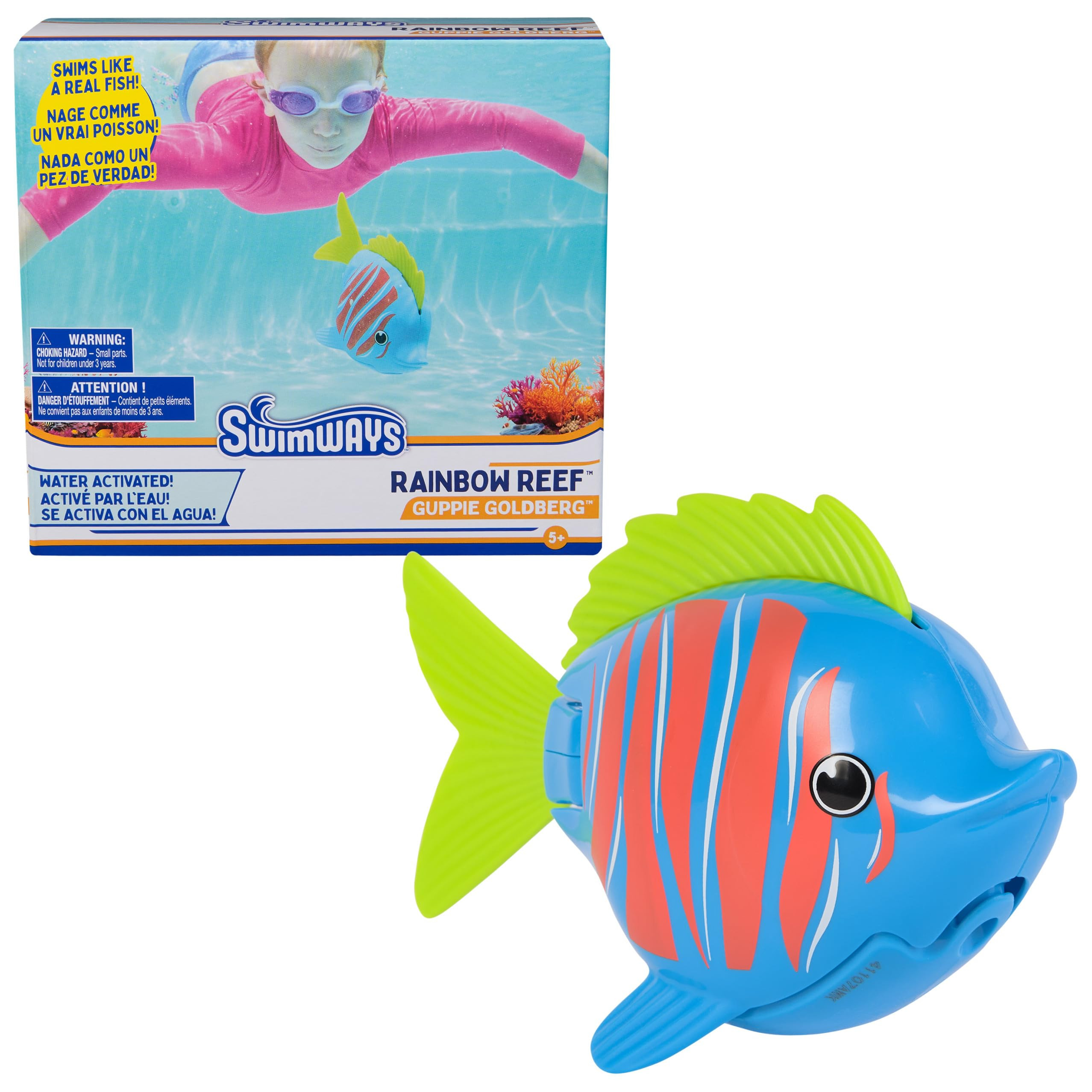 SwimWays Rainbow Reef Fish Toy, Kids Swimming Accessories & Water Toys, Learn to Swim Pool Toys f... | Amazon (US)