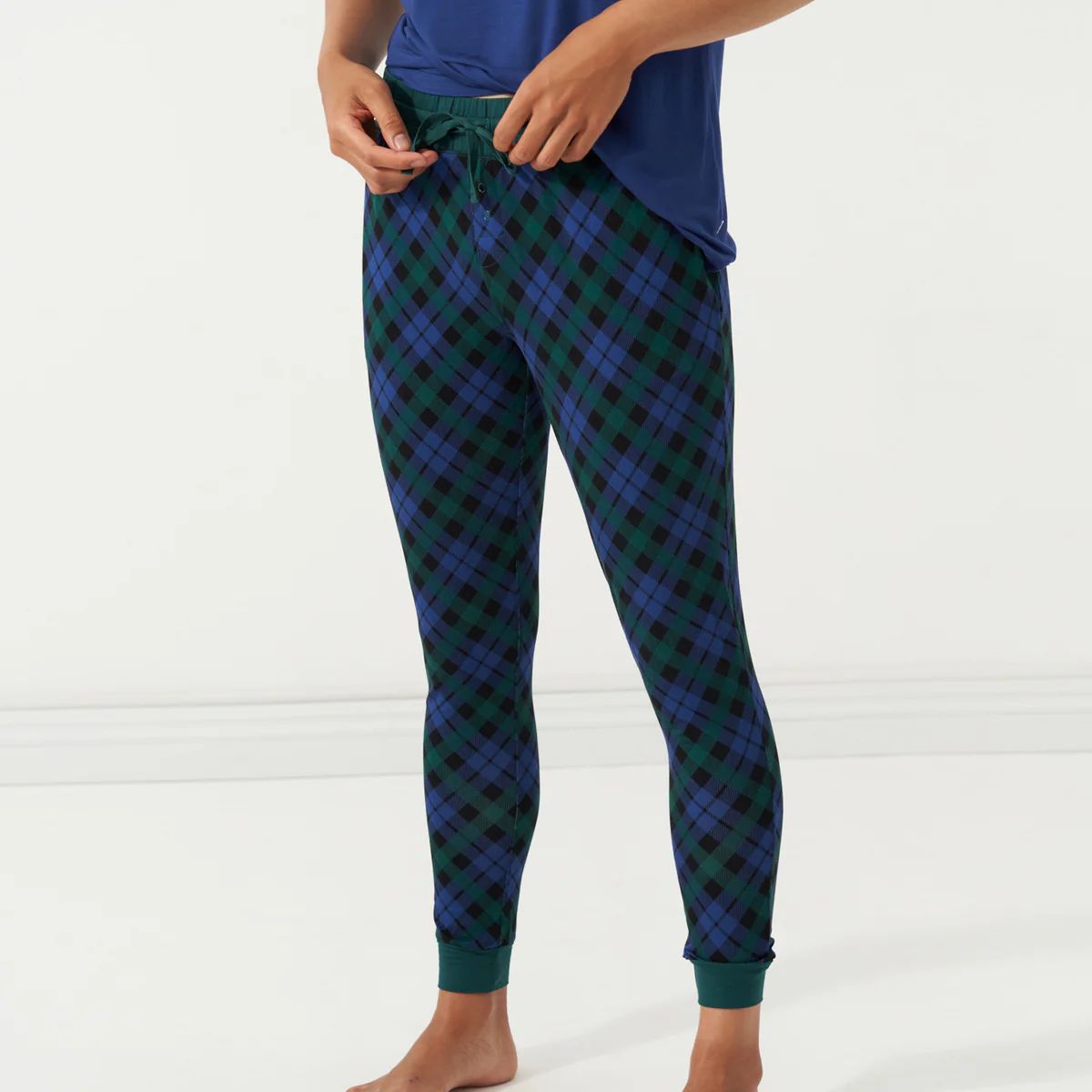 Emerald Plaid Women's Pajama Pants | Little Sleepies