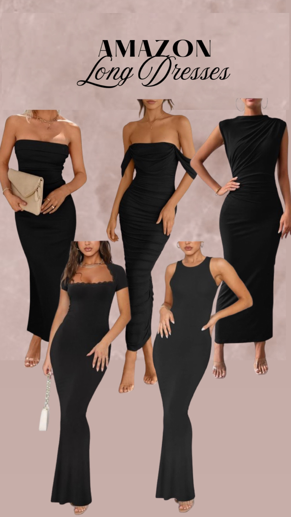 Black dresses.  Long dresses.  Formal dresses  #dress 

#LTKStyleTip